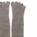 Unisex Cashmere Blend Long Five Finger Socks with Handmade decoration packaged in Signature box